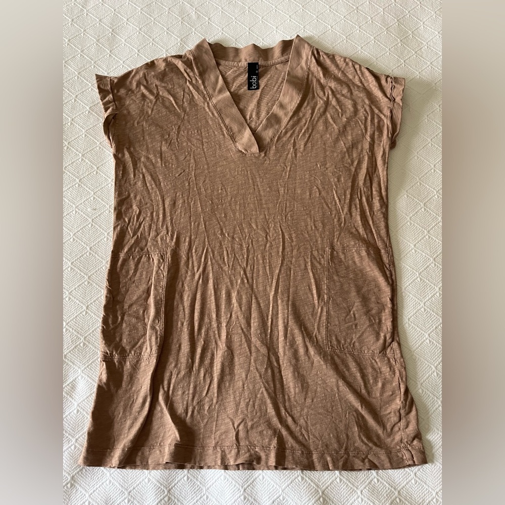 bobi Tan V-Neck Dress